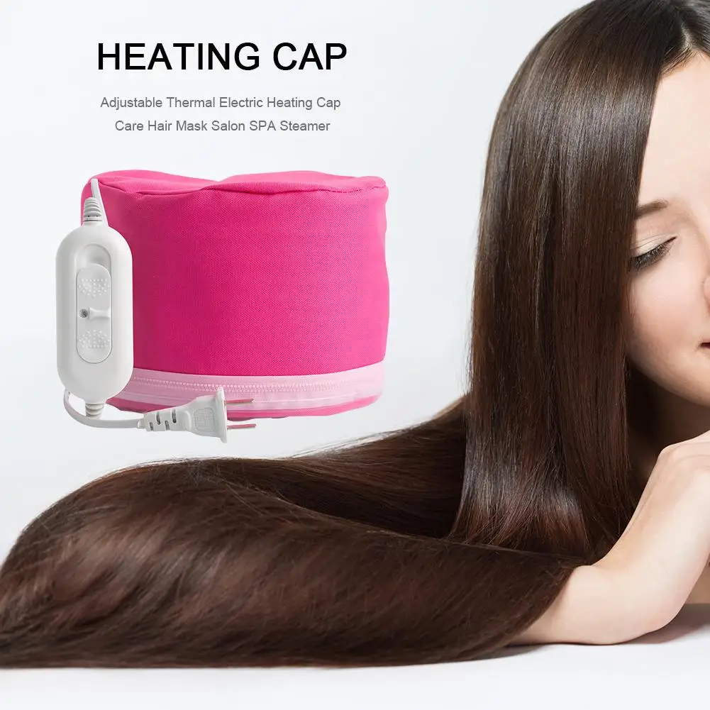 220V Hair Heat Treatment Cap Hair Steamer Cap Electric with Intelligent Protection for Spa Home Use Gift for Women