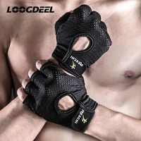 Professional Gym Fitness Gloves Power Weight Lifting Women Men Crossfit Workout Bodybuilding Half Finger Hand Protector 1