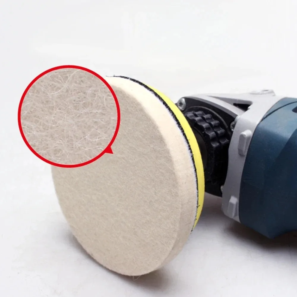 Polishing Pads Wool Felt 75mm 100mm 125mm 150mm 180mm Wheel For Glass Stainless Steel Polish Repair Scratche