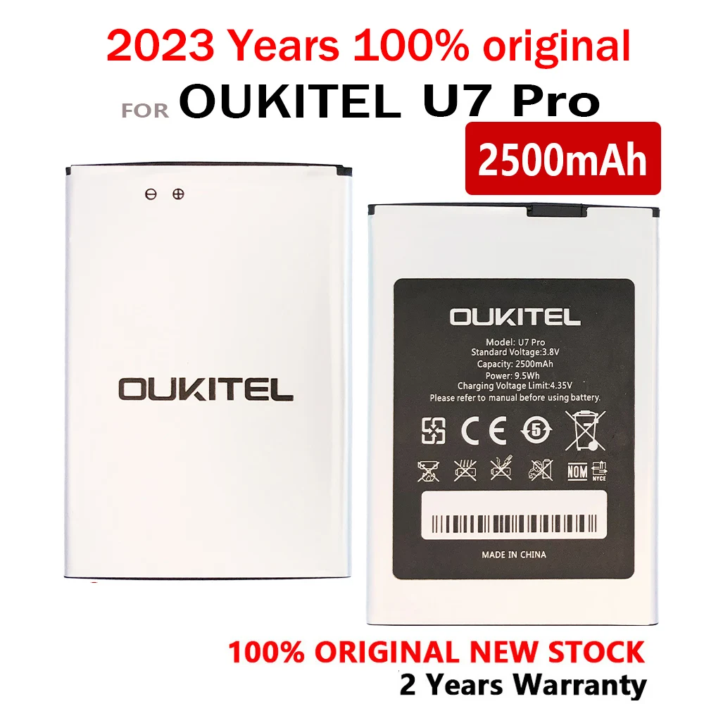 

New 100% Original 2500mAh Phone Battery For OUKITEL U7 PRO Backup Phone High Quality Batteries With Tracking Number