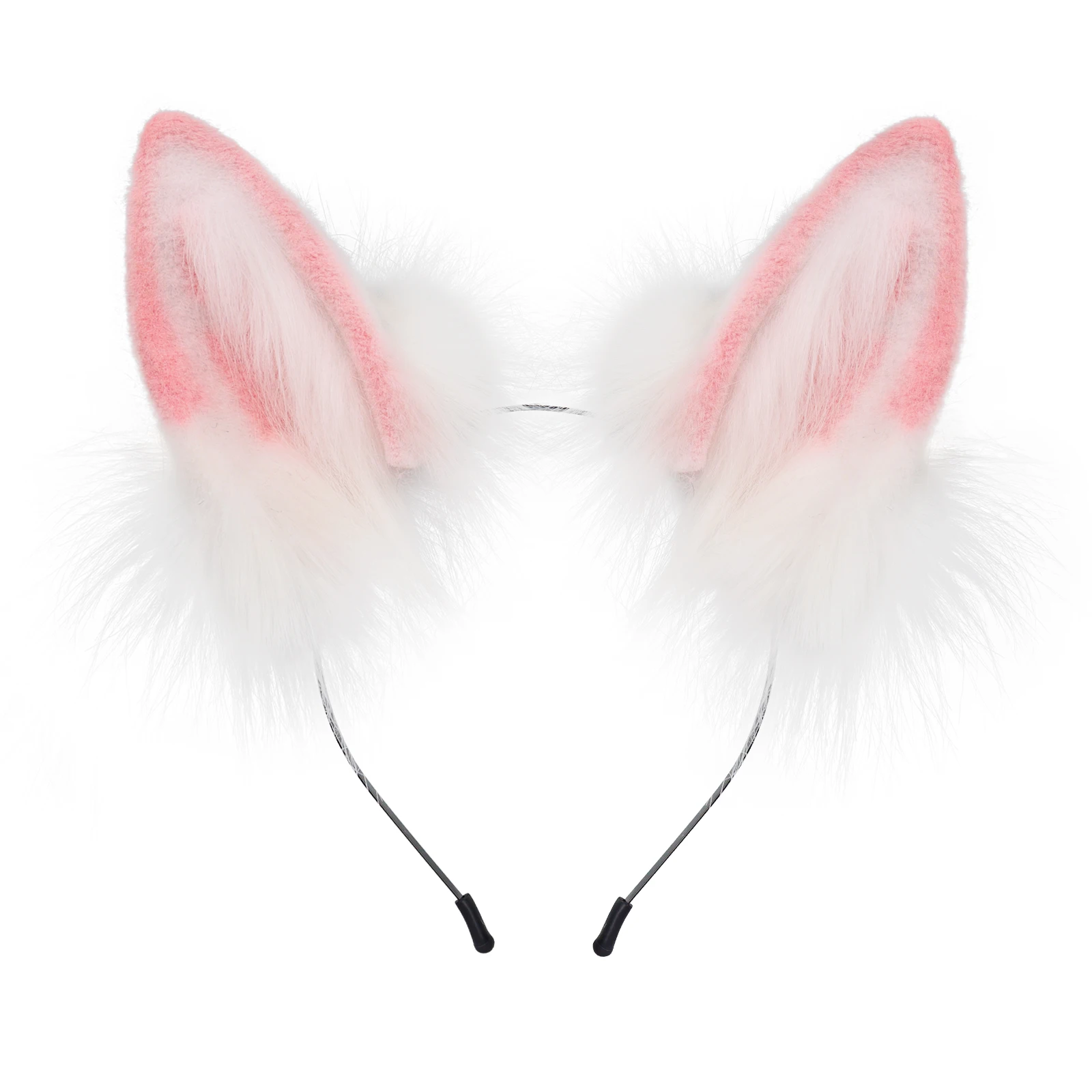 Handgemachte Kunstpelz Fuchs Wolf Ohren Stirnband Cosplay Party Kostüm Requisiten – Detail 6