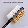 Double-sided Cleaning Brush Rubber Eraser Set Fit For Suede Nubuck Shoes Steel With Plastic Rubber Boot Cleaner Home Accessories 2