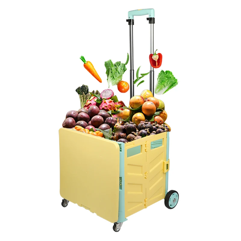 Shopping cart Small pull Pick up express stall Small cart Hand trailer Folding shopping Portable home