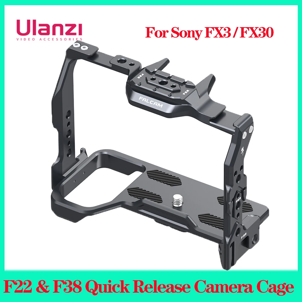 

Falcam F22 Camera Cage for Sony FX3 A7M4 Camera with F22 F38 Quick Release System Cold Shoe 1/4 Screw for DSLR Camera