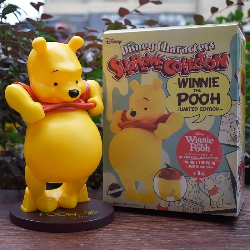 

Hot toys Disney Anime winnie the pooh big belly Doll desktop Decoration Pendant children birthday gift Handmade toy model gifts