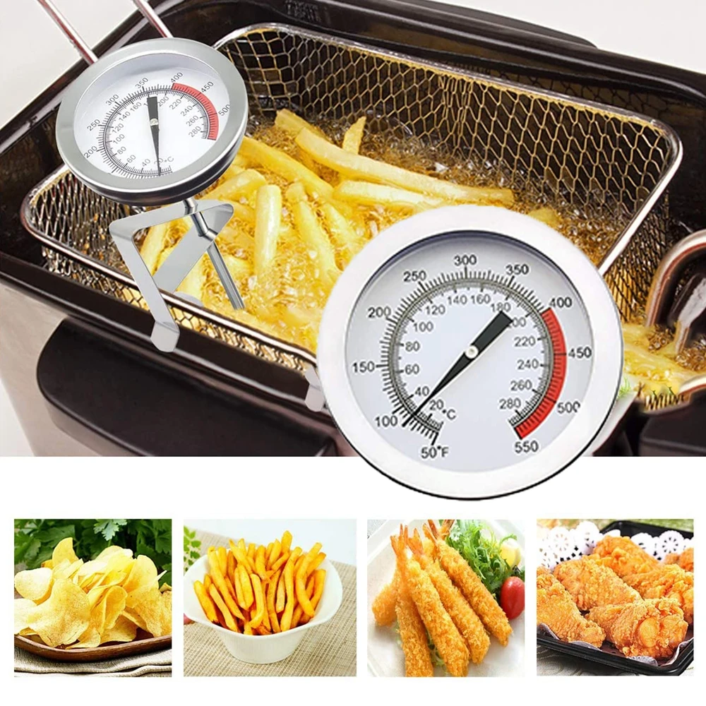 

Dial Deep Fry Household Instant Read BBQ Food Thermometer Kitchen Cooking Tools Meat Thermometer