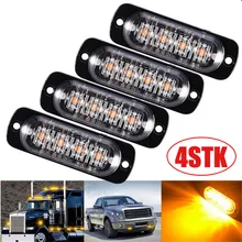 

Car LED Strobe Light Beacon Warning Lamps Universal For Car Truck Motorcycles LED Amber Emergency SOS 12/24V Strobe Lights Lamps