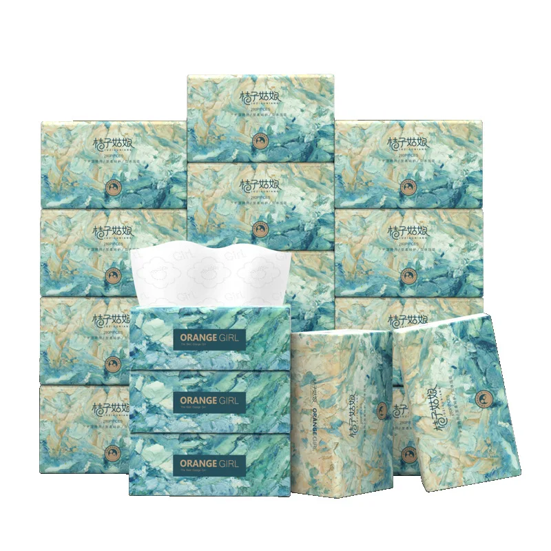 12 packs/carrying household toilet paper, oil painting toilet paper, facial tissue soft napkins