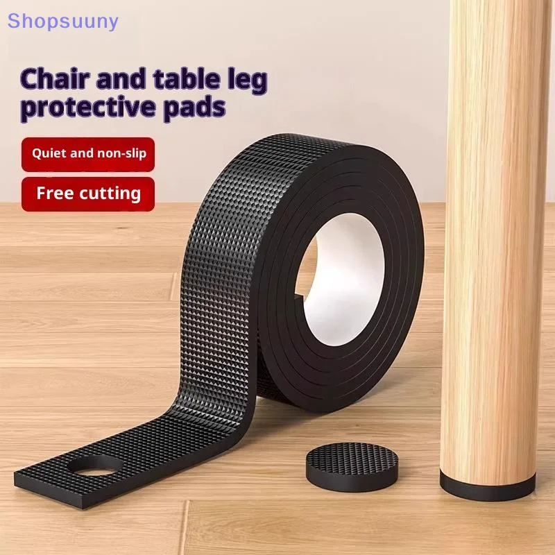 Non-Slip Self-Adhesive Furniture Leg Protectors - Heavy Duty Floor Pads for Chairs, Tables, and Sofas