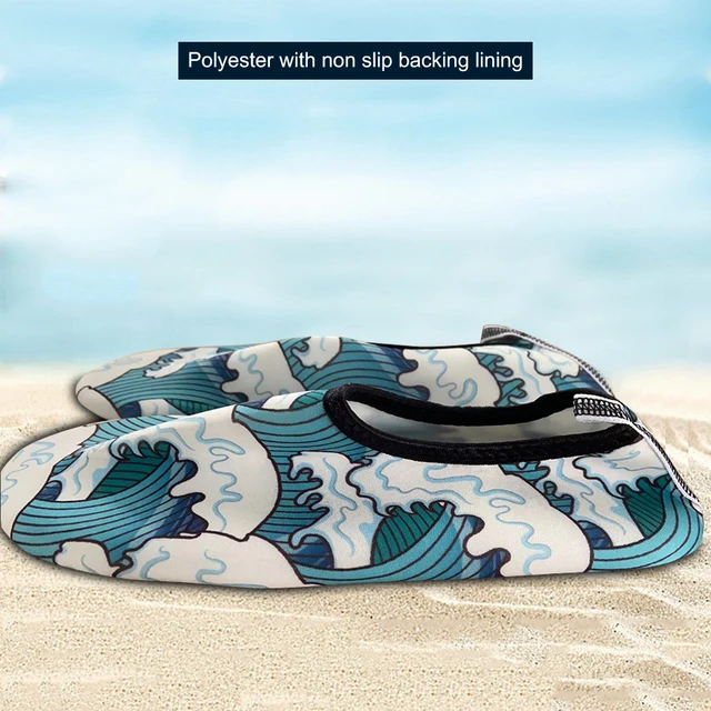 Beach Shoes Anti Slip Summer Water Barefoot Flat Shoes Women Men Swimming Diving Seaside Pool Beach Socks Sneakers 2