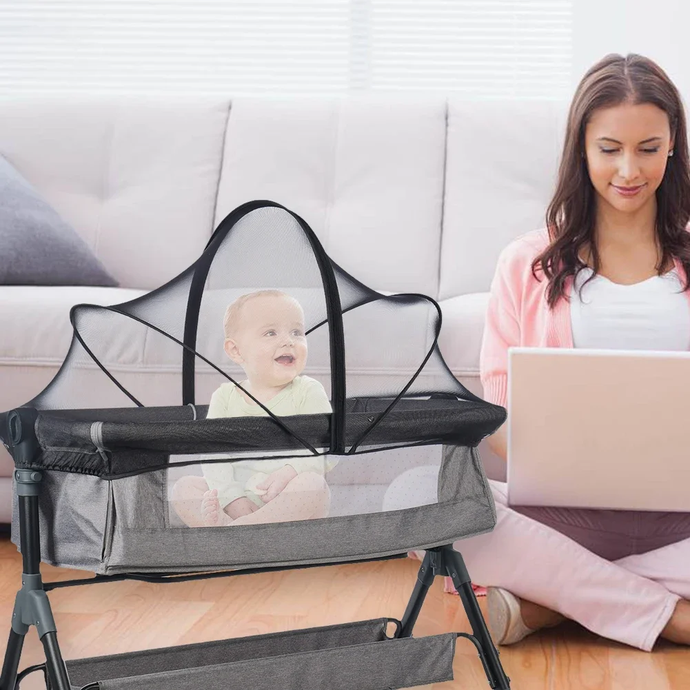 Baby Mosquito Net Tent Breathable Foldable Mosquito Net Bassinet Mosquito Net Cover for Travel Crib/Playpen