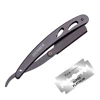 14*2cm 1 Pcs Body Razors Professional Barber Edge Steel Folding Shaving Knife Hair Removal Tools Shaving Razor + Blade 6102# 2