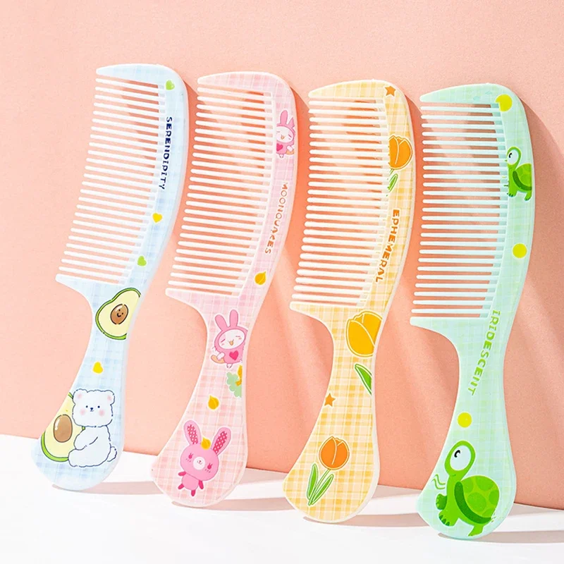 Portable Untangling Hair Brush Health Care Tools Combs Kids Cute Rabbit Bear Children Hairbrush Comb Girls Accessories