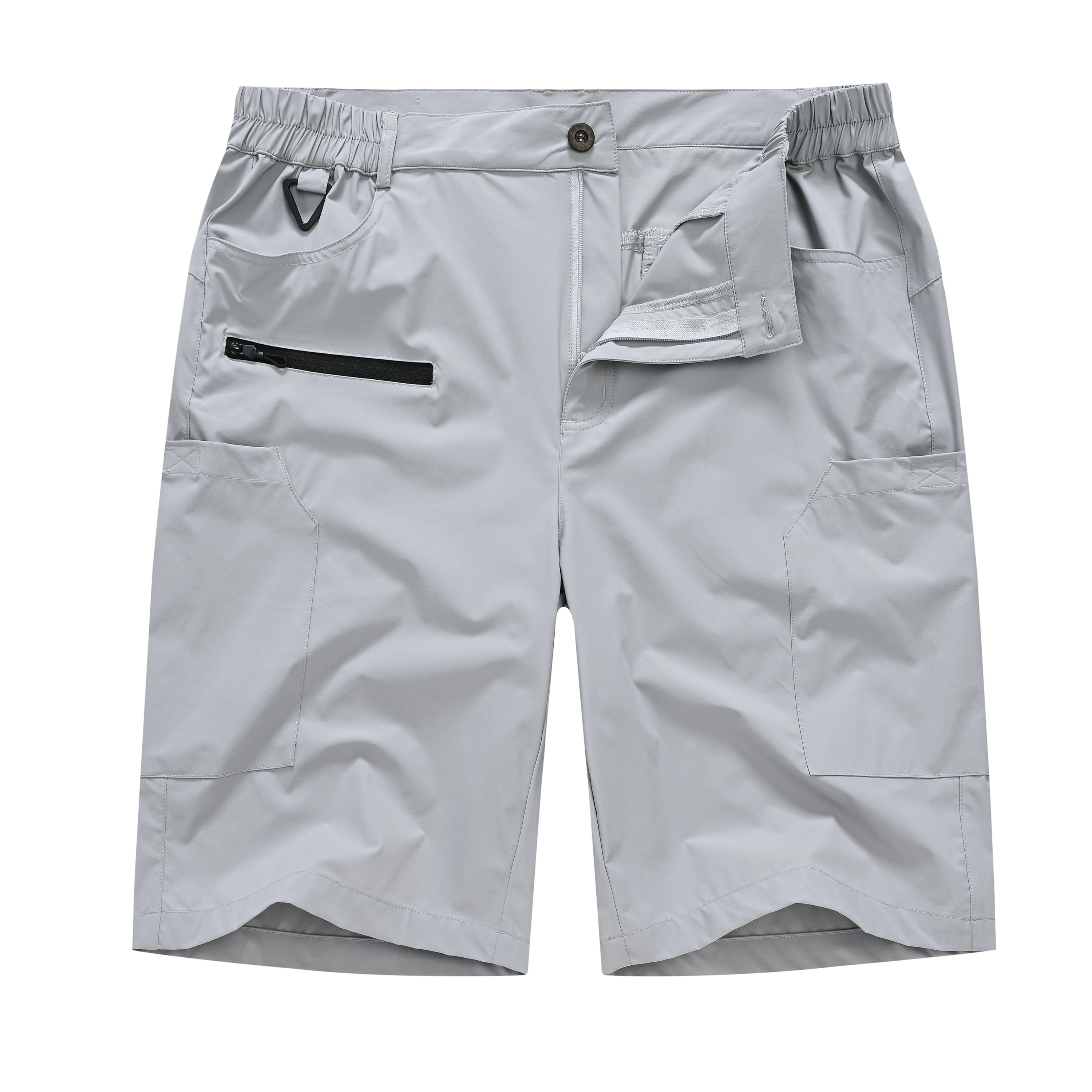 Wasserdichte Wander-Cargoshorts für Herren, lässige Sporthose, Angeln, Klettern, kurze Hose, schnell trocknende Nylon-Shorts, wasserabweisend – Detail 3