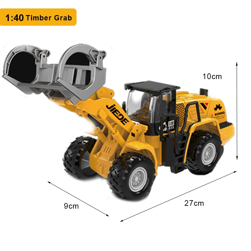 Children's Construction Vehicle Toy Set with Rescue Transporter