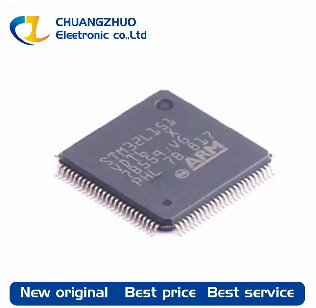 

1Pcs New original STM32L151VDT6 384KB 1.8V~3.6V ARM Cortex-M3 48KB 32MHz FLASH 83 LQFP-100(14x14) Microcontroller Units