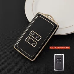 Premium TPU Car Key Case Holder Cover - Sleek Protection (Black key case)