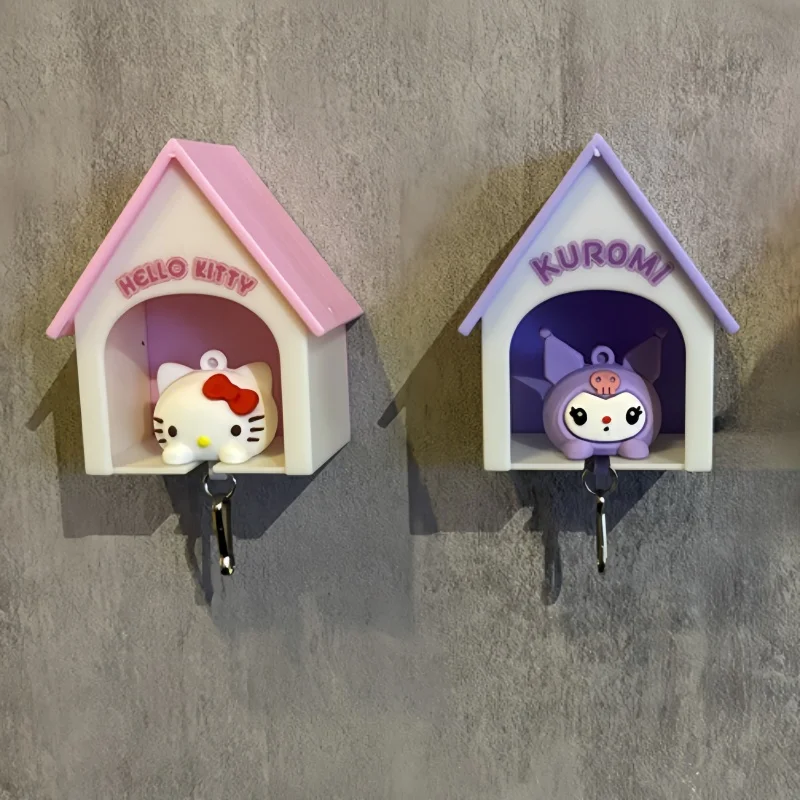 

Sanrio аниме персонажи Hello Kitty Kuromi Cinnamoroll брелок домик Kawaii креативные Мультяшные украшения аксессуары подарок для пары