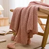 Handmade Blanket Casual Lunch Break Office Fringe Sofa Blanket Simple Bed Flag Bed Tail Blanket 6