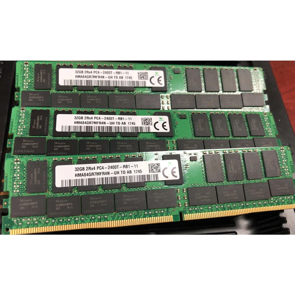 

1 pcs For SK Hynix RAM HMA84GR7MFR4N-UH 32GB 32G 2Rx4 DDR4 PC4-2400T ECC Server Memory
