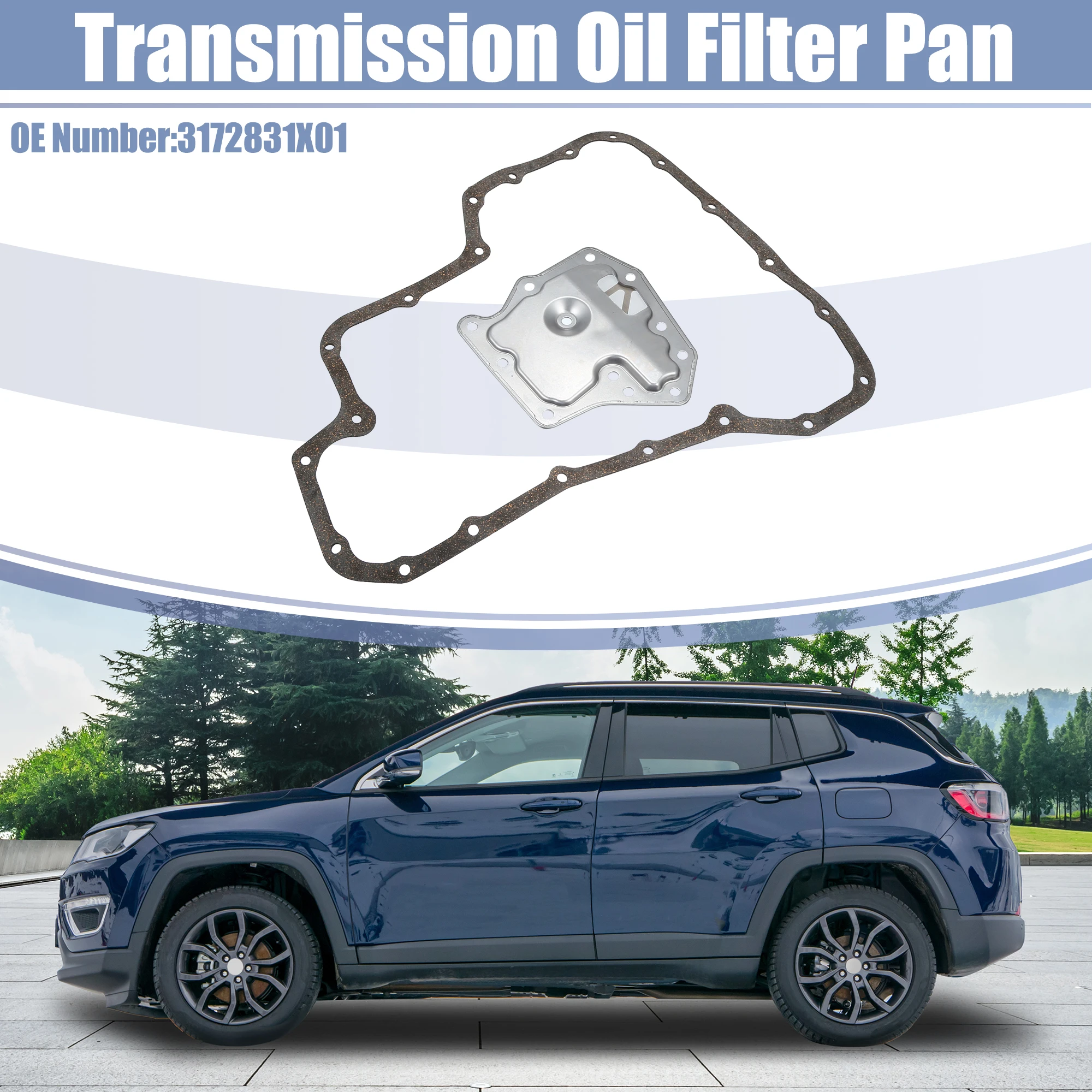 Transmission Filter Oil Pan Gasket Kit X Autohaux No.3172831X01 for Nissan Versa 2011 2007 Sentra
