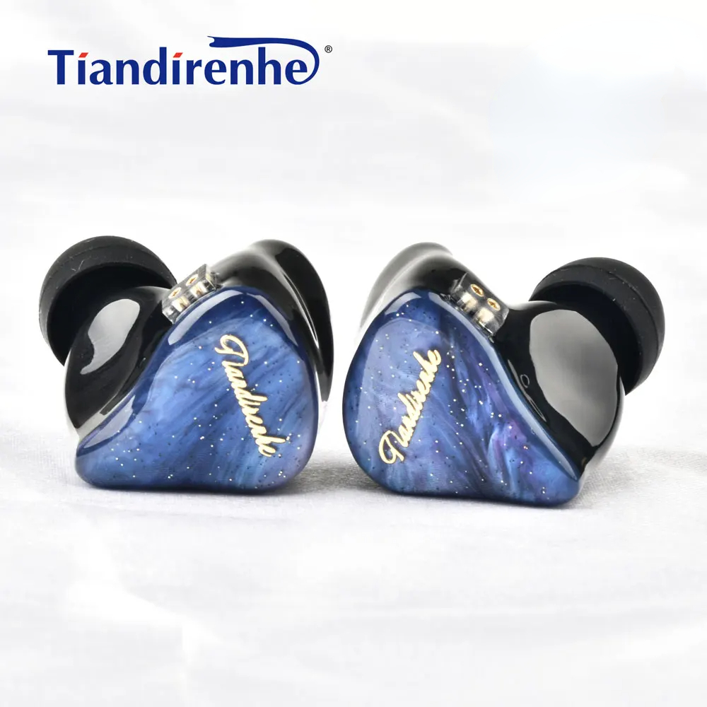 Tiandirenhe TD19 Graphene unit resin starry HIFI Bass Earphone 0.78mm In Ear Single-acting coil Music Earbuds For TFZ cable