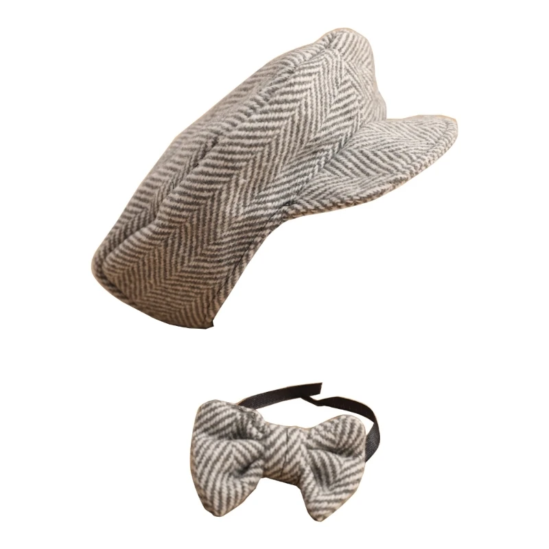 

Newborn Baby Photography Props Boy Girl Hat With Bow Tie Baby Photo Props