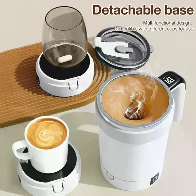 Smart Temperature Control Stirring Cup - Portable Auto-Mix for Coffee, Protein Shakes & Drinks 1