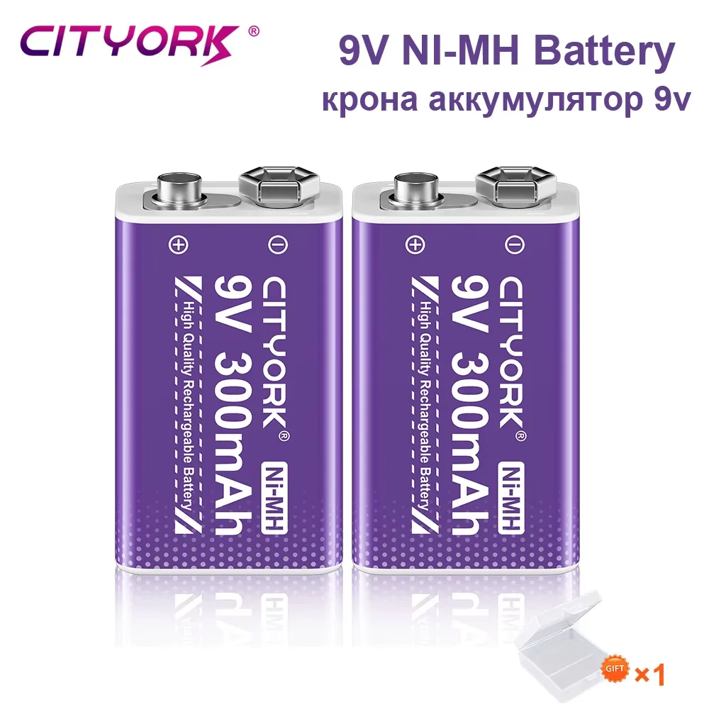Batteria NiMH 9V 300mAh Electron — Ricaricabile Per Telecomandi, Giocattoli RC E Dispositivi Elettronici
