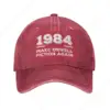 Make Orwell Fiction Again 1984 Graphic Trucker Hat for Men Women Baseball Cap Unisex Headwear for Casual Outdoor 2