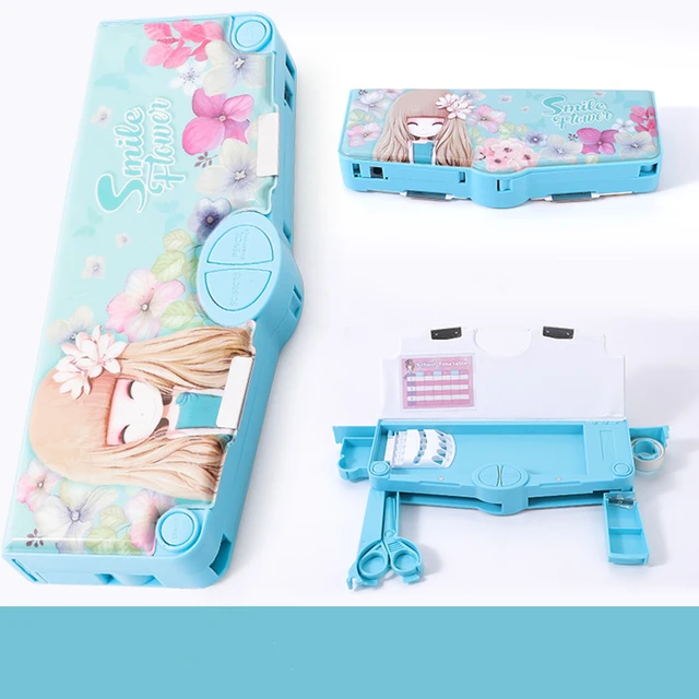 Astucci Rettangolari a vani in stile Giapponese 8 Astucci materiale astuccio Escolar Unicorn Kawaii Estuche cancelleria materiale scolastico Trousse Scolaire simpatica scatola portapenne