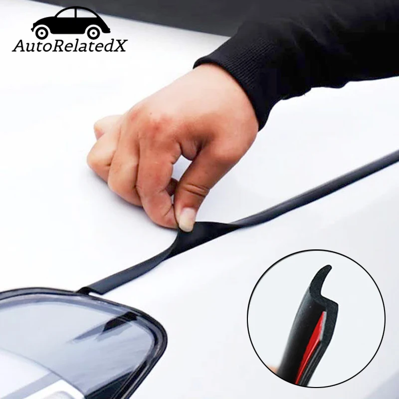 

Car Hood Sealing Strip Auto Rubber Seal Strip for Engine Covers Seals Trim Sealant Waterproof Anti Noise Accessories Universal