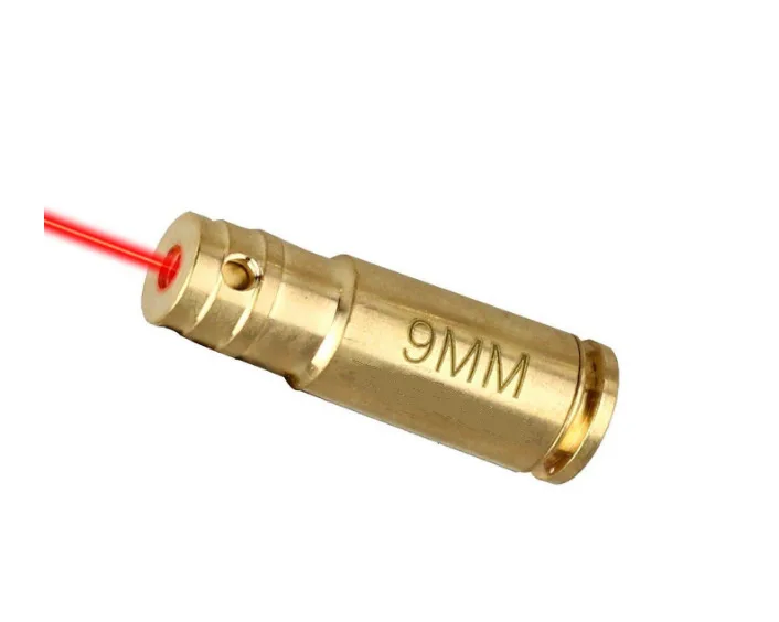 .223 .308 9MM Red Laser Bore Sight Brass Boresight 12GA Cartridge Sighter For Scope Adjustment Without battery
