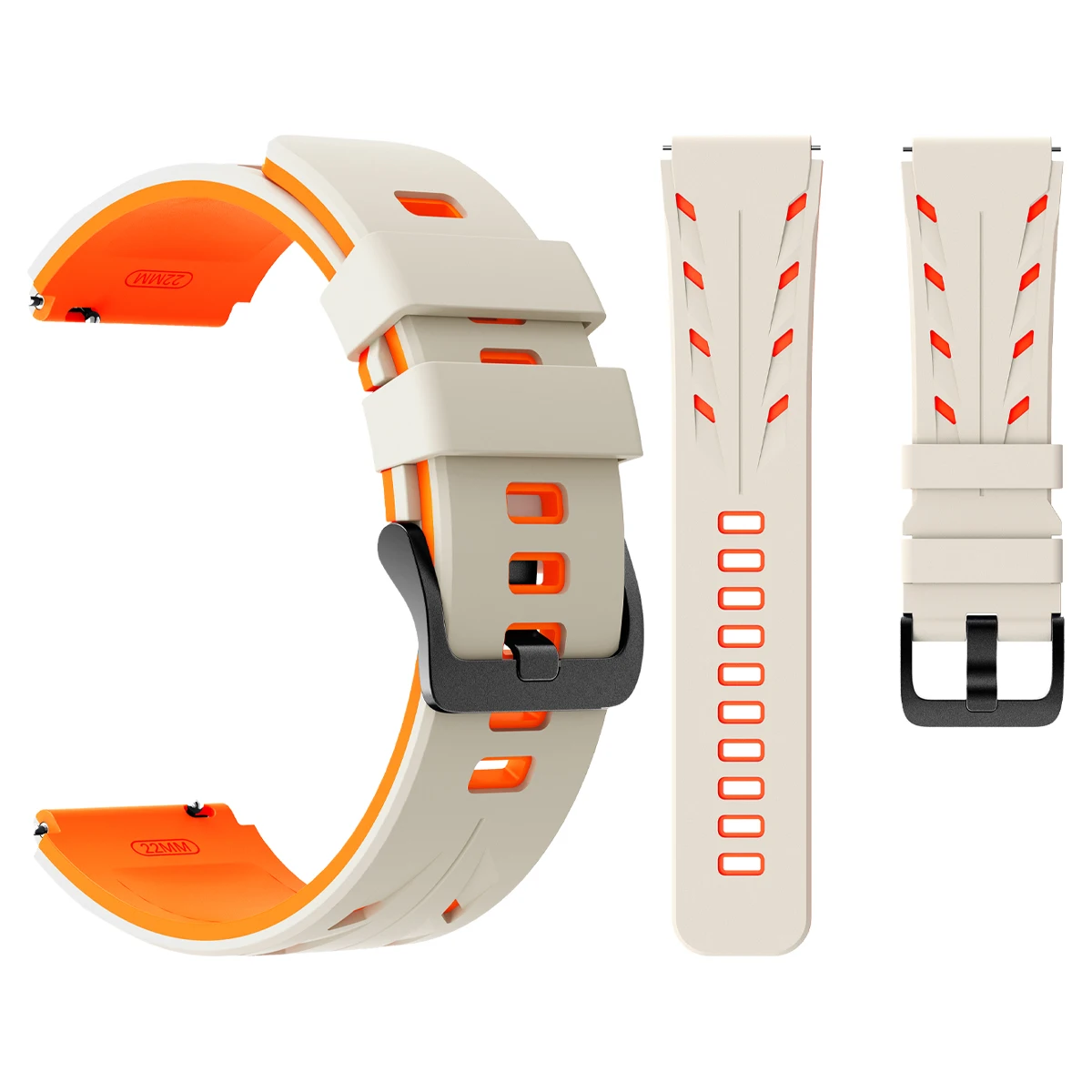 22mm Silicone Smart Watch Strap – Stylish Bracelet Wristband