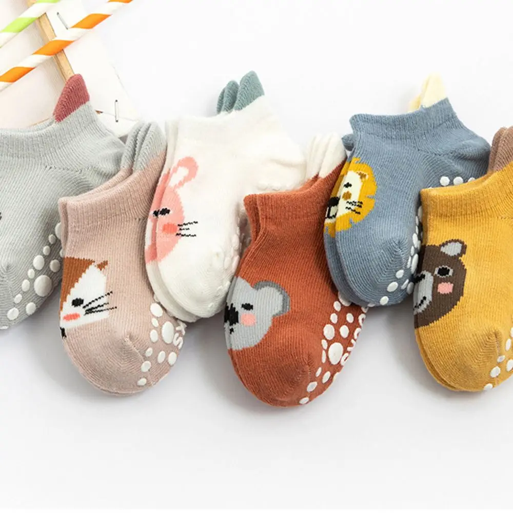 Girls Children Animal Keep Warm Cartoon Cotton Anti Slip Sole Baby Socks Infant Accessories Newborn Floor Socks