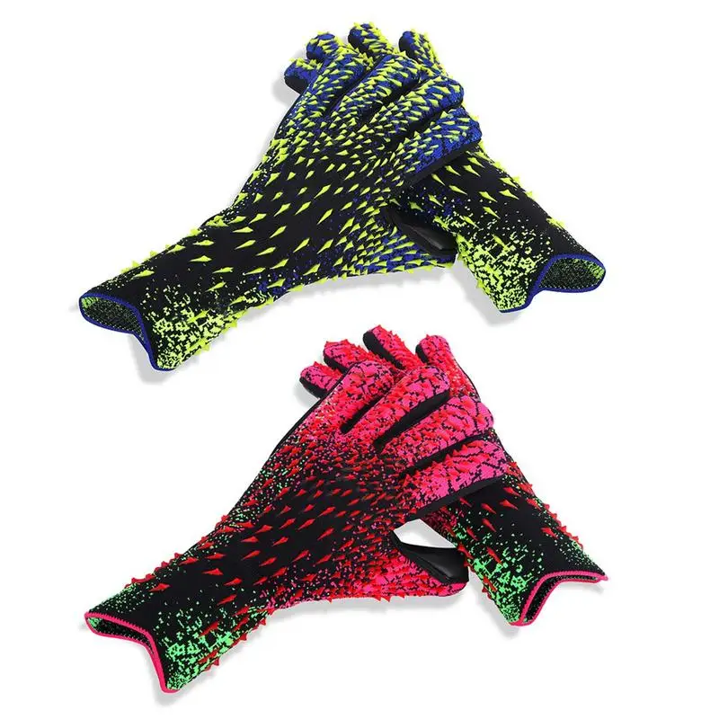 

Soccer Goalie Gloves Non-slip Gloves Football Youth Sweatproof Shock Absorption Thick Youth Enhanced Grip For Football Sports