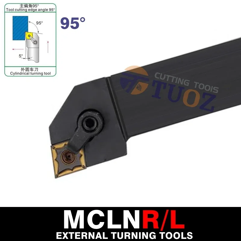 

TUOZ MCLNR MCLNL 3232P12 3232P16 3232P19 32MM External Turning Tool Holder Lathe Cutter Shank Cnc CNMG12 16 19 Carbide Inserts