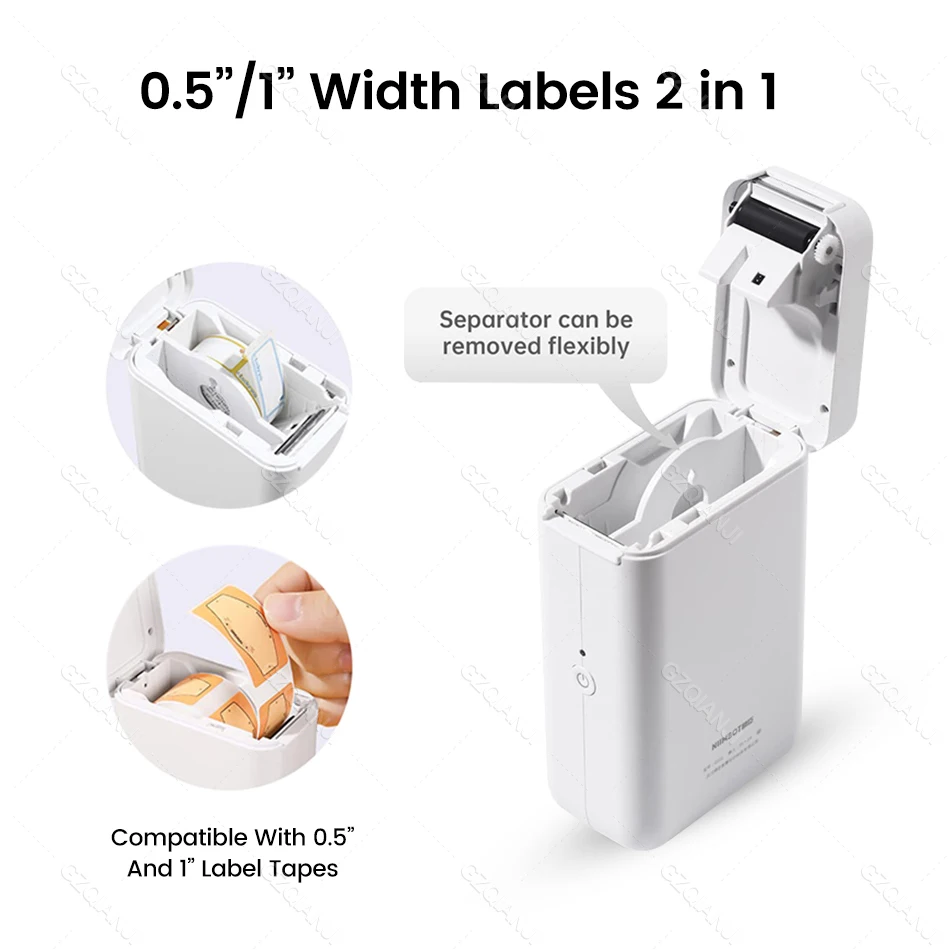 Niimbot Original D101 Thermal Label Printer Classic Mini Inkless D110 Bluetooth Wireless Thermal Label Maker Cable Jewelry Paper