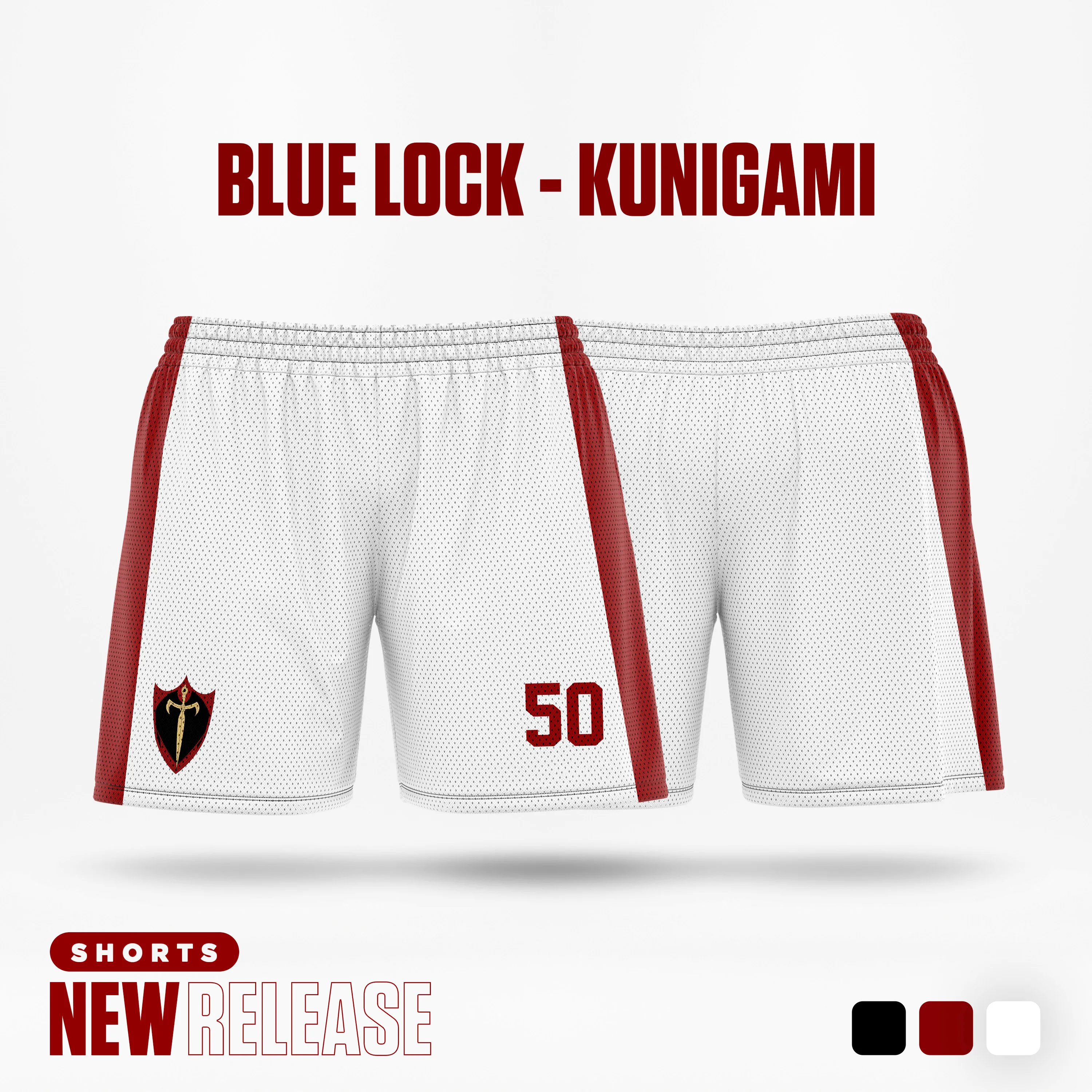 Blue Lock B. Munchen White Cartoon Anime Jersey Men Shorts Summer 2024 New Fashion Women Short Pants Sport Children Bottom 5