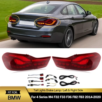 GTS Style Sequential LED Tail Lights for BMW 4 Series F32 F36 M4 F82 F83 Full Plug and Play Set