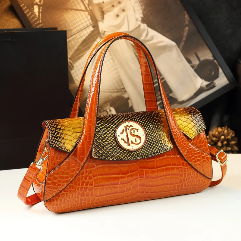 2023 High Quality Luxury Brand Designer Leather Shoulder Bag For Women Hand  Bag Crocodile Totes Purses Ladies Messenger Handbag - Shoulder Bags -  AliExpress