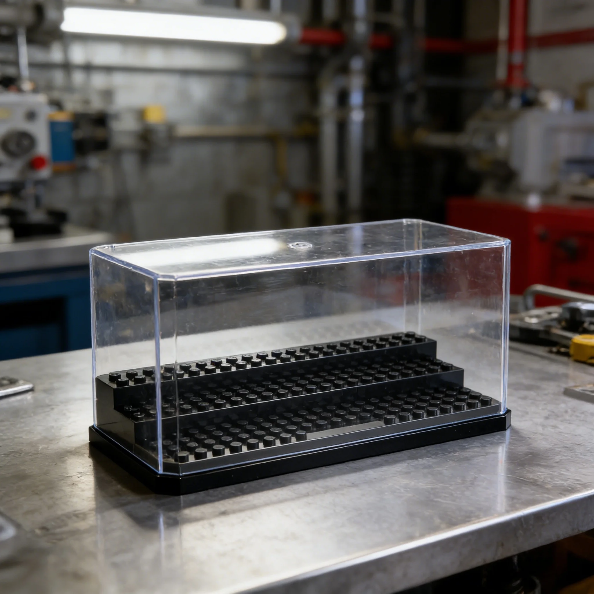 1/2개 세트로 쌓을 수 있는 3단 투명 아크릴 미니피규어 진열 케이스 (미니 피규어용)