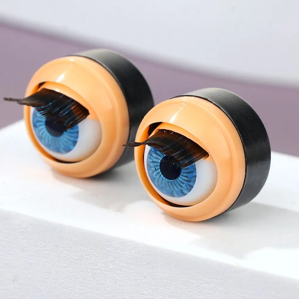 Doll Eye Accessories Doll Eyechips Doll Rolling Eyeballs DIY Doll Eyes Simulation Active Eyeball with Eyelashes