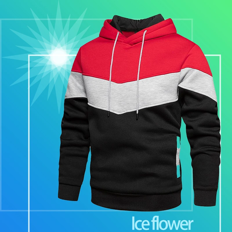 Fashion Casual Male Outfit Sportwear Loose Fit ClothesZipper Hoodies Autumn Winter Men's New Long Sleeve Hooded Sweatshirt