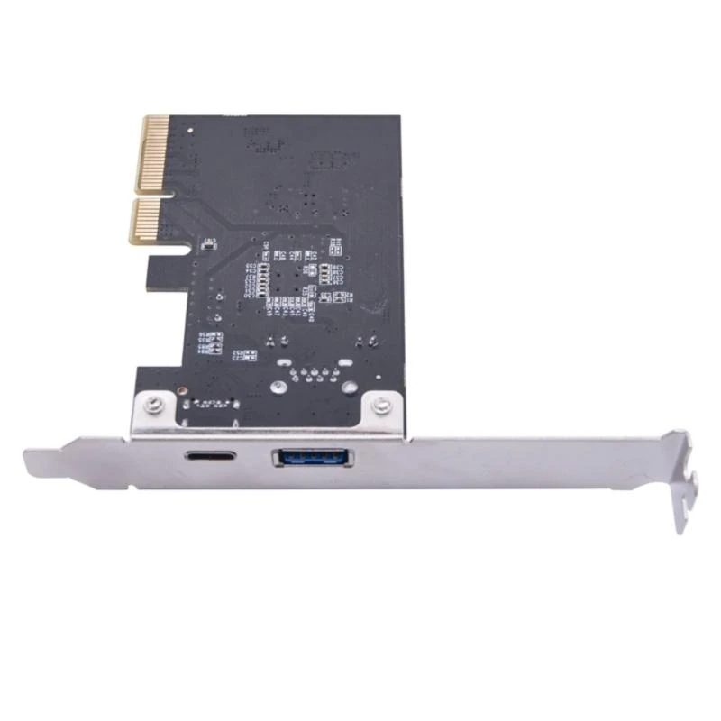 Q5WA PCIE to Type C+A Expansion Card PCIE USB 3.2 GEN2 10Gbps Convert Card Risers