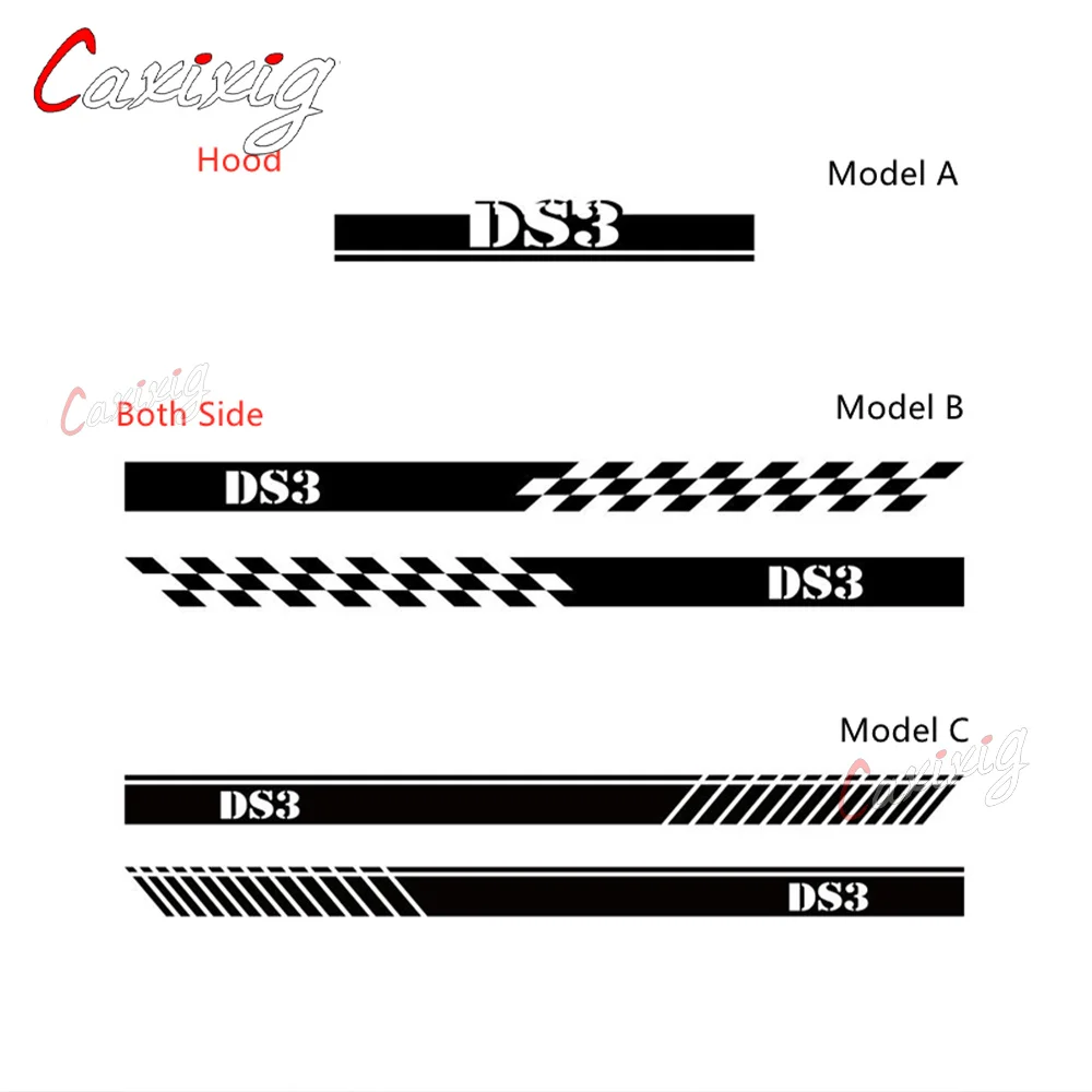 KHAGOL 4/8/10 Pièces Pour Citroen DS3 09-16 Autocollant De Poignée