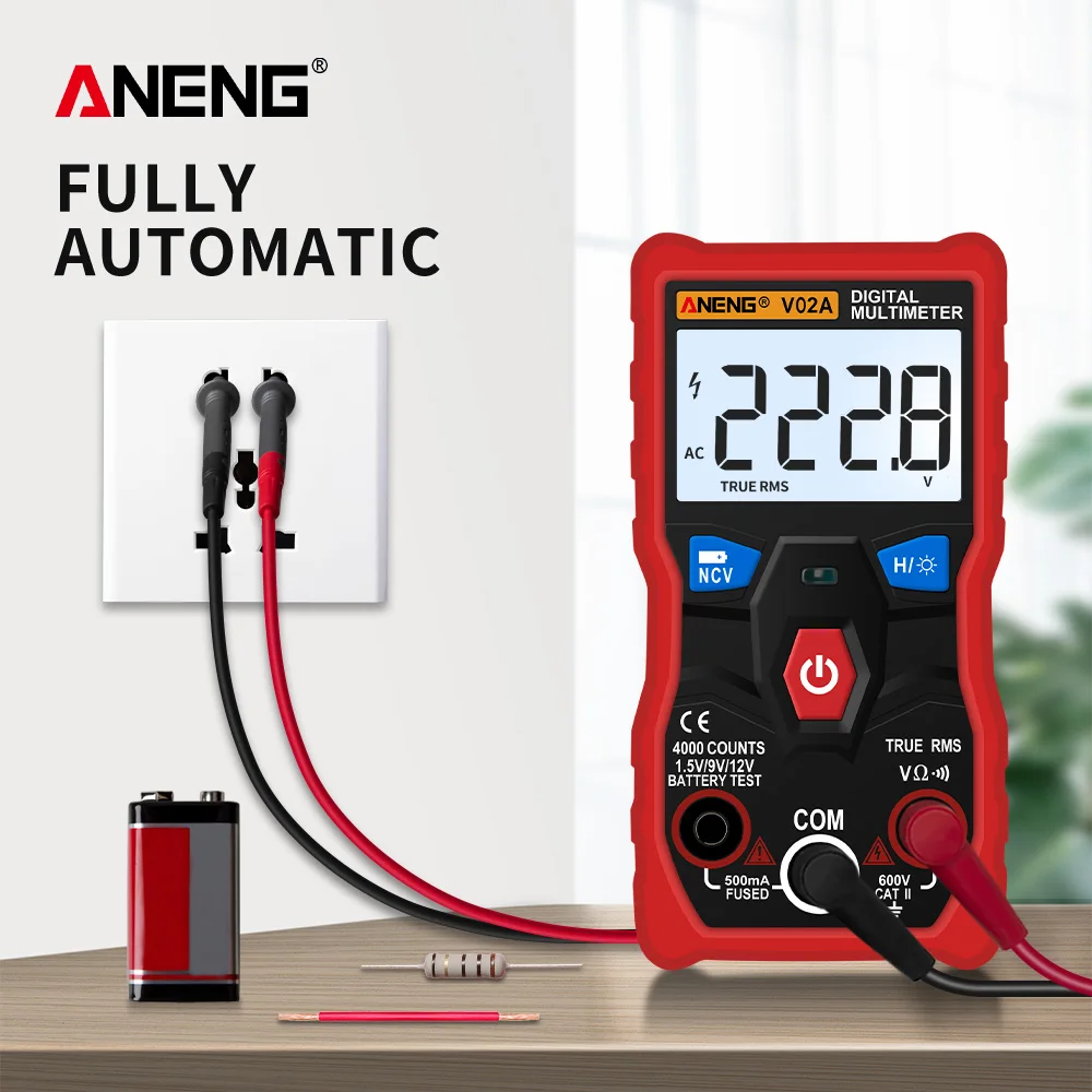 ANENG V02A Measurement Digital Multimeter Counts Digital Multimeter Profesional Capacitor Tester EsrMeter Richmeters Testers