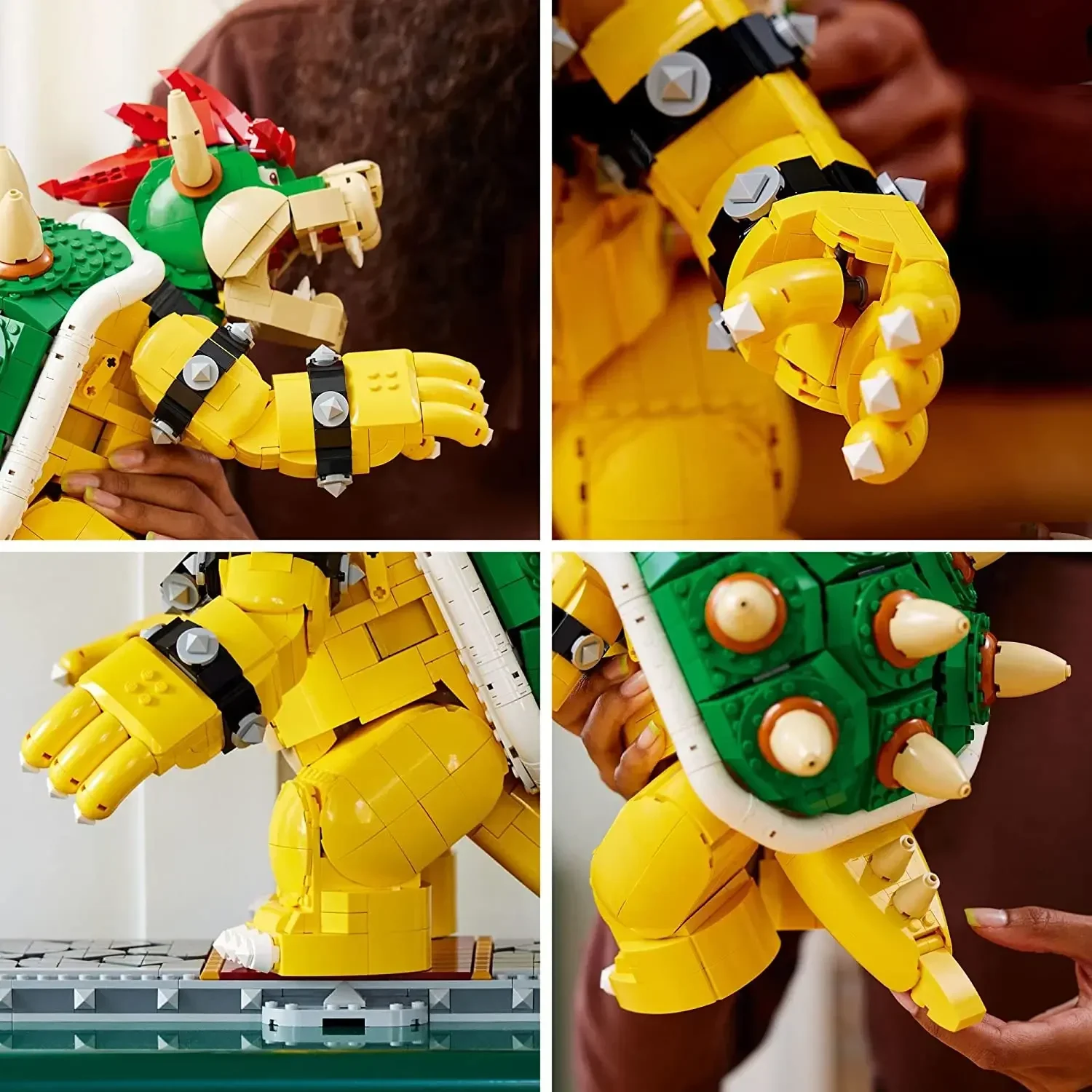 MINISO Mighty Bowser 71411 모델 빌딩 프로젝트, 성인 및 어린이 선물, 블록 건설자 벽돌 장난감, 남아 및 여아용