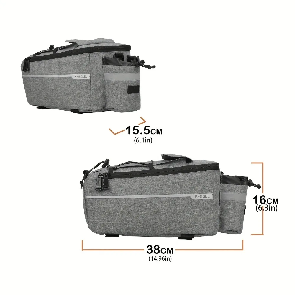 Bike bag thermal lining and bottle holder