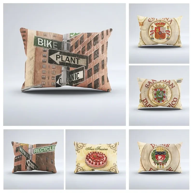 

Наволочка в винтажном стиле, наволочка для дивана, наволочка в стиле кантри, декоративная наволочка в виде животного, настраиваемая наволочка 30x50 40x60